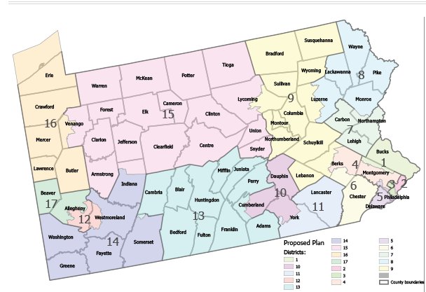 This is the Carter map which was approved by the PA Supereme Court.